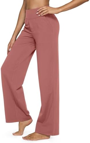 G4Free Yoga Pants for Women Wide Leg Pants with Pockets High Waisted