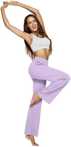 G4Free Yoga Pants for Women Wide Leg Pants with Pockets High Waisted