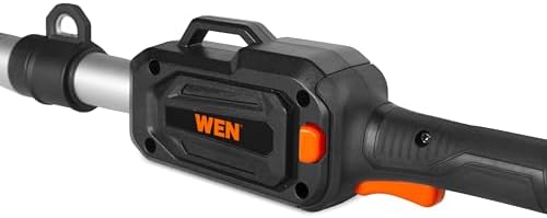 WEN 20V Max Cordless 20-Inch Hedge Trimmer Pole Saw with 14.6-Foot Reach, 2Ah Battery and Charger (20825)