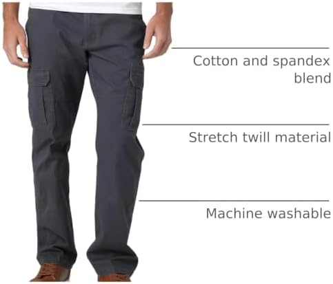 Wrangler Authentics Men's Relaxed Fit Stretch Cargo Pant
