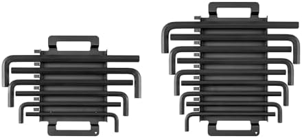 TEKTON Flat End Hex L-Key Set, 15-Piece | KLX92301 | (7/16 - 3/4 in., 11 - 19 mm), Manganese Phosphate Finish, Rack