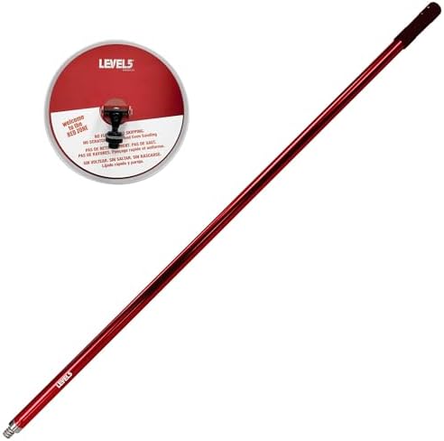 LEVEL5 Sanding Combo | 9 Inch Radial Sanding Head & 48 Inch Fixed Sander Pole | Anodized Aluminum Construction | 5-344