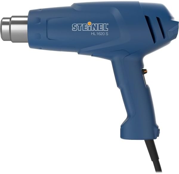 Steinel - 110023455 HL 1620 S Multi-Purpose Heat Gun, 1300 W, Dual Temperature Heat Tool with Adjustable Airflow, for Shrink wrap and Shrink tubing, for All 1.34" Industry Standard nozzles