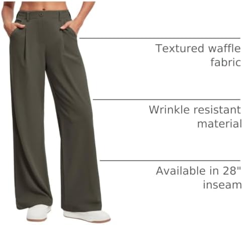 Ewedoos Wide Leg Dress Work Pants for Women Business Casual Office Outfits