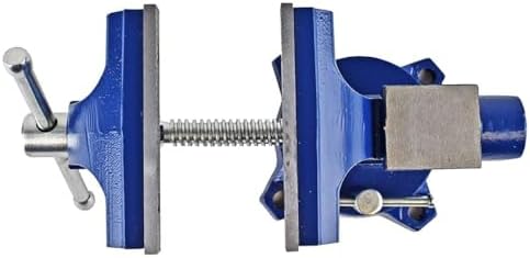 Yost Vises LV-4 Homeowner's Vise with UP-360 Soft Jaw Cover Kit | Heavy Duty Table Vise 4.5-Inch Jaw Width with a 3-Inch Jaw Opening Home Vise | Secure Grip with 240-Degree Locking Swivel Base