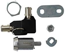 1" Tubular Cam Lock (90° Chrome, 2-Pack) RV Toolbox Cabinet Replacement