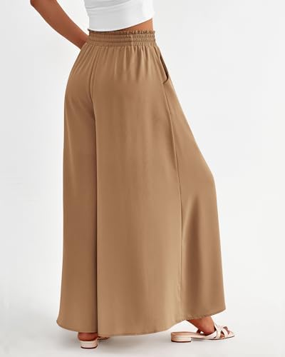 BTFBM Wide Leg Flowy Palazzo Pants for Women