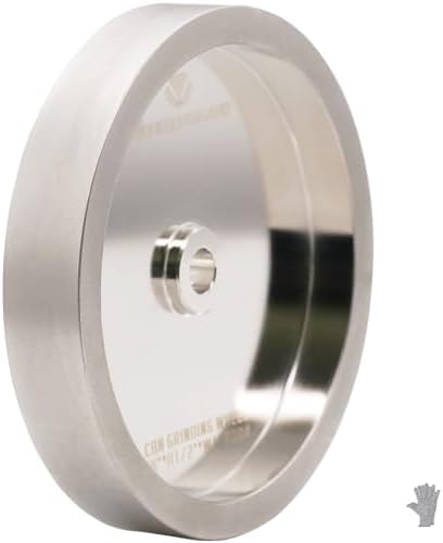 CBN Grinding Wheel 6 Inch 600 Grit, 1" Wide, 1/2" Arbor, for HSS Tools, Lathe Chisels & Woodturning Tools, Fits 6-Inch Bench Grinders(600 Grit)