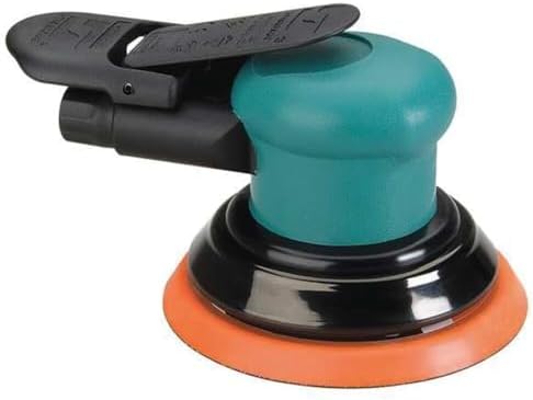 Dynabrade (59035) Dynorbital-Spirit 5" (127 mm) Diameter Random Orbital Sander, Non-Vacuum | Proportionate 3/32" (2.5 mm) Diameter Orbit | 12000 RPM Pneumatic Motor