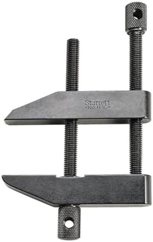 Starrett Toolmakers Parallel Clamp - Ideal for Holding Work in Tapping and Drilling - 2-1/4" Capacity, 1-7/32" Throat Depth, Hardened Steel, Nice Finish - 161C