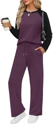 WIHOLL Lounge Sets for Women 2 Piece Fall Outfits 2026 Fashion S-2XL