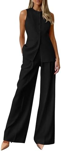 PRETTYGARDEN Women's 2 Piece Sets Business Casual Outfits