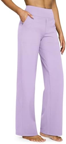 G4Free Yoga Pants for Women Wide Leg Pants with Pockets High Waisted