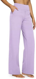 G4Free Yoga Pants for Women Wide Leg Pants with Pockets High Waisted