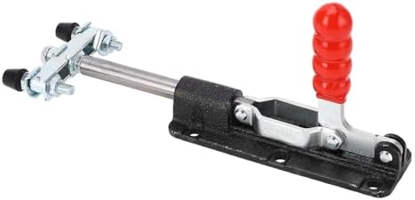 Kadimendium Heavy Duty Dual Head Toggle Clamp 350kg Clamping Force Arrow Storage Case for Fixing Devices Tablesaws Steel Construction 80mm Stroke