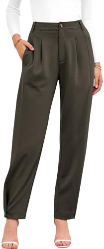 BTFBM Business Casual Outfits for Women Tapered Work Pants