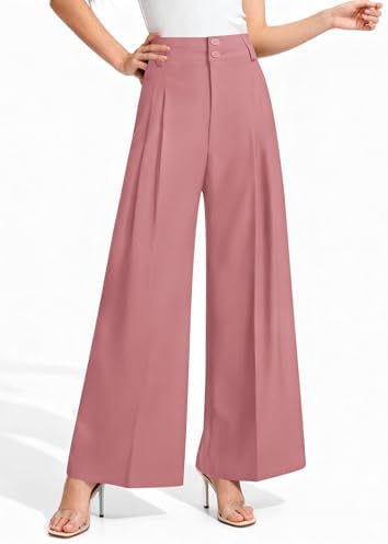 PRETTYGARDEN Women's High Waisted Wide Leg Dress Pants