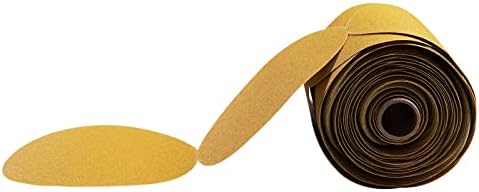 100 PCS 6 Inch 150 Grit PSA Sandpaper Roll Round Sanding Discs Aluminum Oxide DA Sandpaper Discs with Adhesive Back Self Stick Sand Paper