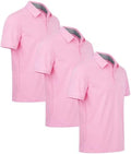 ZITY 3 Pack Mens Golf Polo Shirts Short Sleeve Business Casual T-Shirts