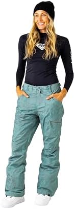 Roxy Women's Nadia Ski Pant – 10K Waterproof, Insulated, PFAS-Free, Adjustable Waist & Snow Gaiters