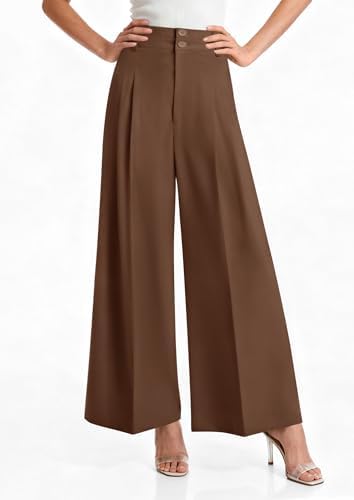 PRETTYGARDEN Women's High Waisted Wide Leg Dress Pants