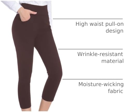 ZTN Womens Stretchy Dress Pants High Waist Work Casual