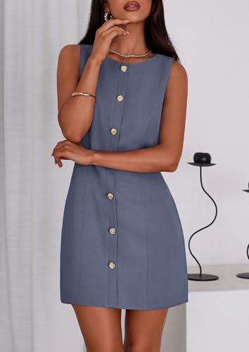PRETTYGARDEN Women Business Casual Cocktail Work Short Dress