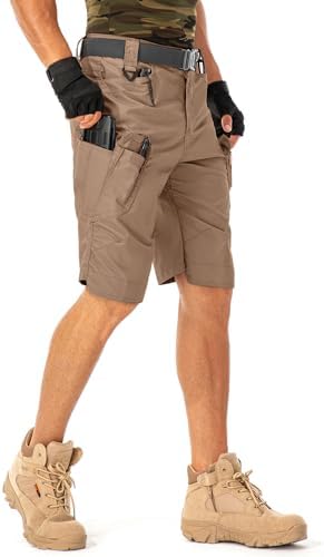 Mens Work Shorts Cargo Tactical Outdoor Wear Resistant Hiking Tool Shorts