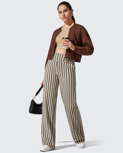 G4Free Yoga Pants for Women Wide Leg Pants with Pockets High Waisted