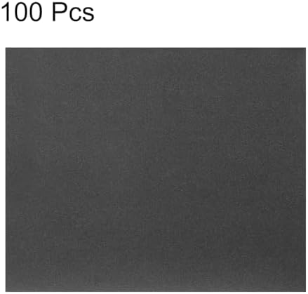 HARFINGTON 100pcs Sandpaper 180 Grit 9 x 11 Inch Waterproof Backing Silicon Carbide Abrasive Wet Dry Sanding Sheets for Wood Finishing, Metal Sanding, Automotive Polishing