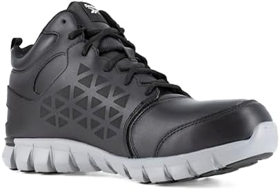Reebok Work Mens Sublite Cushion Electrical Alloy Toe Work/Duty - Black
