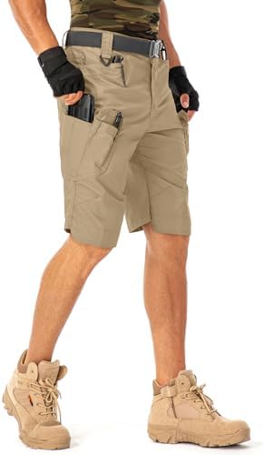 Mens Work Shorts Cargo Tactical Outdoor Wear Resistant Hiking Tool Shorts