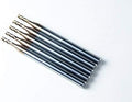 Square End Carbide Mill Set (Pack of 5) - 5/64 End Mill for Alloy Steels/Hardened Metals – 4 Flute TiAlN Coated Square Nose Milling Set for CNC Machine Milling Tools