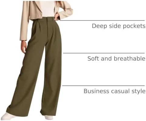 NIMIN Women Work Pants Business Casual Outfits Dress Trousers with Pockets
