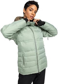 Roxy Women's Quinn Puffer Jacket – 10k Waterproof, Pfas-free, Recycled Stretch Fabric