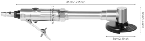 Generic 3” Pneumatic Cut Off Tool,Long Handle Pneumatic Cut Off Tool,18000RPM 1/4 Air Pneumatic Angle Die Grinder Polisher Cutting Tool for Automobile Repair,Hardware Processing