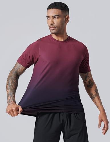 Liberty Imports 5 Pack Men's Active Quick Dry Crew Neck T Shirts