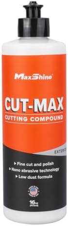 Maxshine 3-Piece M8S V2 Dual Action Polisher & 16oz Cut & Polish Detailing Kit – 8mm Throw Random Orbital Buffer, 1000W, 5″ Backing Plate 6-Speed – Car, Truck, SUV & Boat Paint Correction