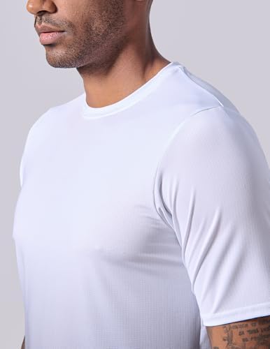 Liberty Imports 5 Pack Men's Active Quick Dry Crew Neck T Shirts