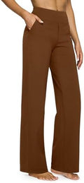 G4Free Yoga Pants for Women Wide Leg Pants with Pockets High Waisted