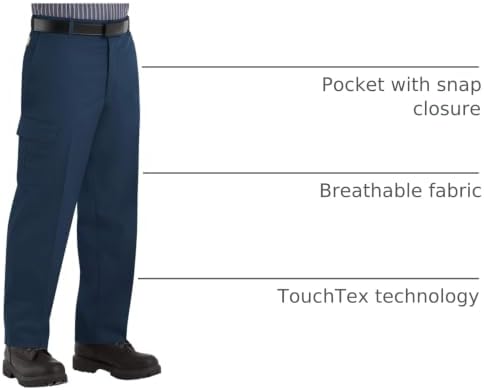 Red Kap Men's Industrial Cargo Pant - Breathable Work Pants, Wrinkle Resistant Design Fights Fading & Stains