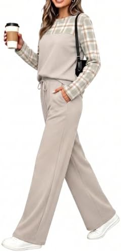 WIHOLL Two Piece Sets for Women Fall Outfits Casual Matching Lounge Sets