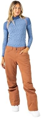 Roxy Women's Nadia Ski Pant – 10K Waterproof, Insulated, PFAS-Free, Adjustable Waist & Snow Gaiters