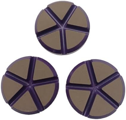 Hybrid Ceramic Transitional Diamond Polishing Pucks for Concrete Terrazzo Floor, 3 Inch Hook and Loop Aggressive Floor Grinding Discs, 30# 3PCS