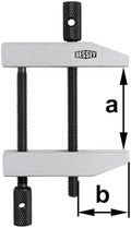 Bessey PA70 7650940004" PA Parallel-Clamp, Black/Grey, Size 4/87/50 mm