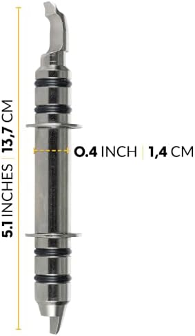 ASWG001 Wheel Clamp Locator Pins, 137mm Dually and Wide-Offset Length, 4-Piece Reversible Set, Nickel-Plated Iron, DIY Wheel Alignment