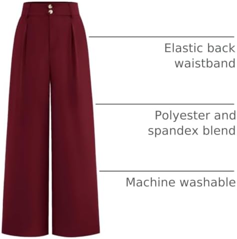 BTFBM Wide Leg Dress Pants Women Business Casual Outfits