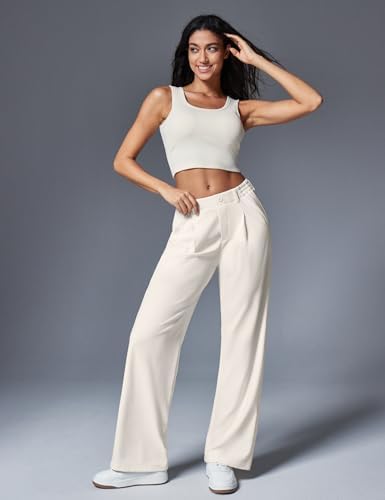 Ewedoos Wide Leg Dress Work Pants for Women Business Casual Office Outfits