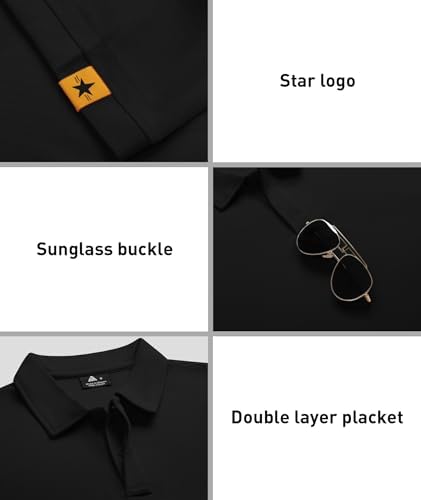 ZITY 3 Pack Mens Golf Polo Shirts Short Sleeve Business Casual T-Shirts