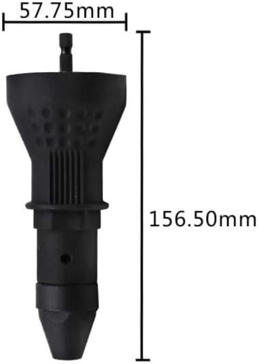 Electric Rivet Nut Gun Riveting Tool Cordless Riveting Drill Adapter Insert Nut Tool Riveting Drill Adapter (Color : Black)